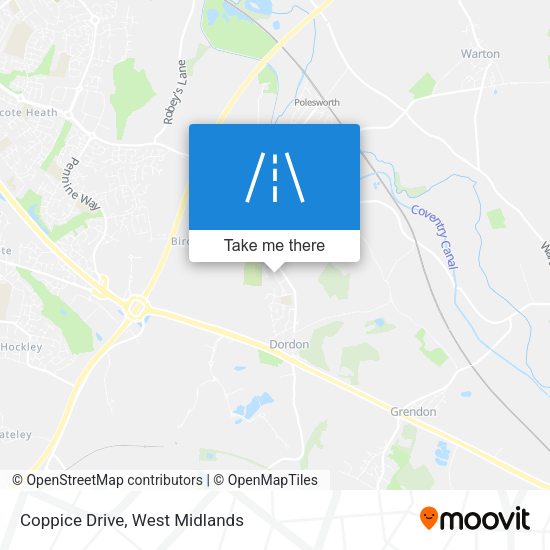 Coppice Drive map