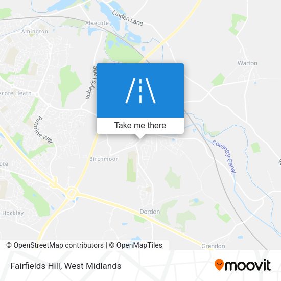 Fairfields Hill map