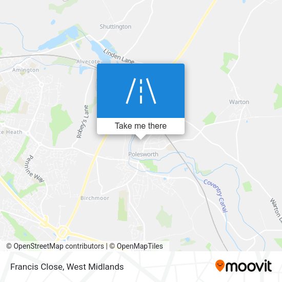 Francis Close map