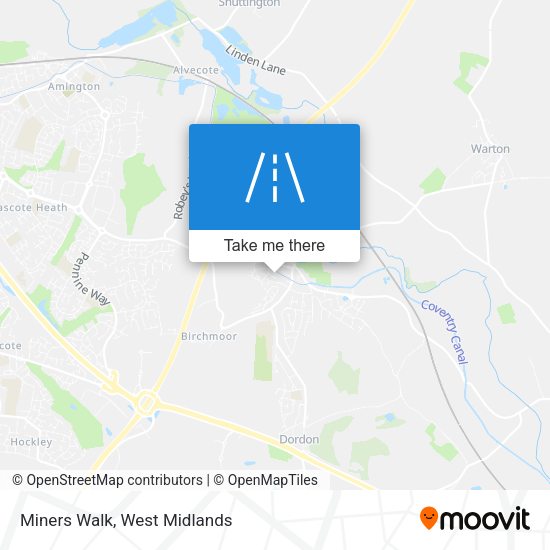 Miners Walk map