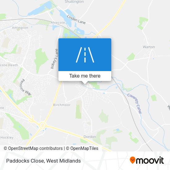 Paddocks Close map