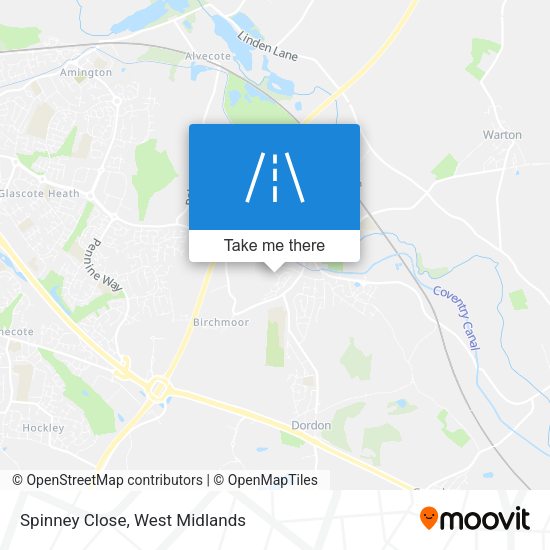 Spinney Close map