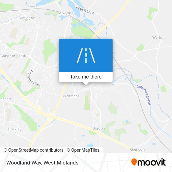 Woodland Way map