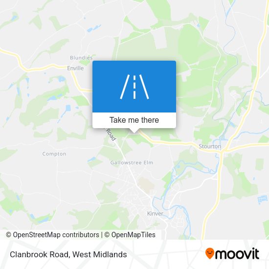 Clanbrook Road map