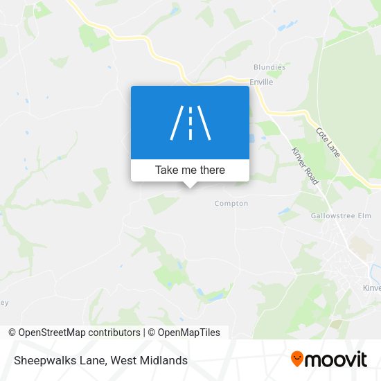 Sheepwalks Lane map