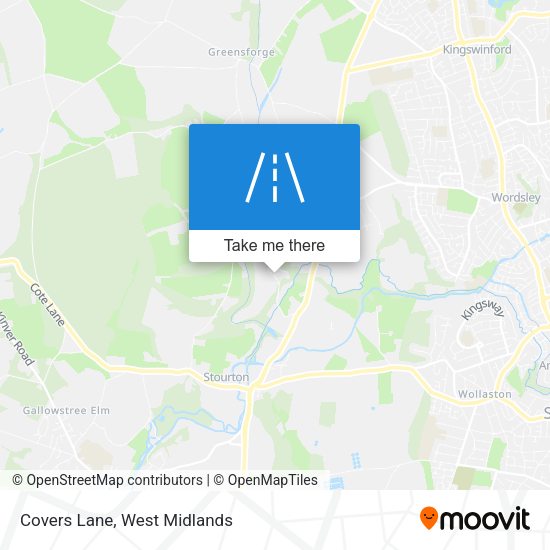 Covers Lane map