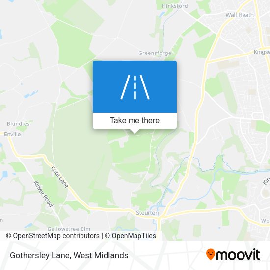 Gothersley Lane map