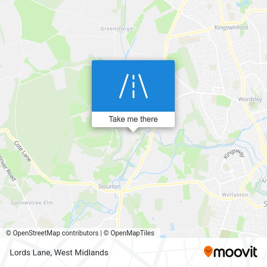 Lords Lane map