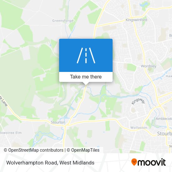 Wolverhampton Road map