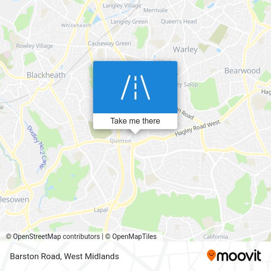 Barston Road map