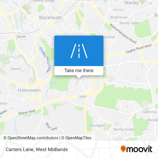 Carters Lane map