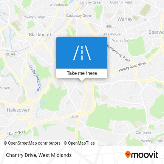 Chantry Drive map