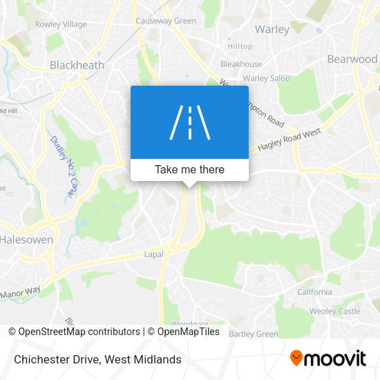 Chichester Drive map