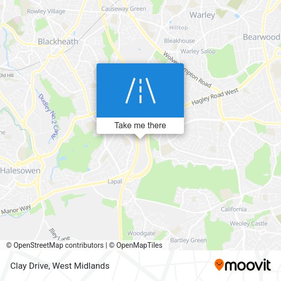 Clay Drive map