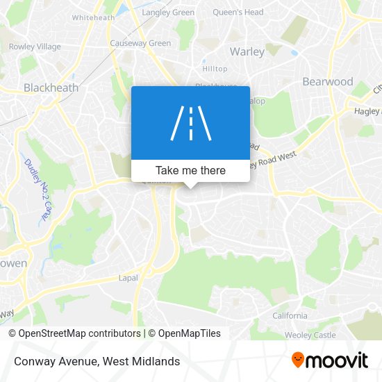 Conway Avenue map