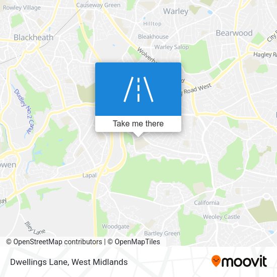 Dwellings Lane map