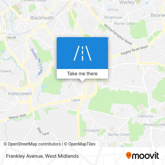 Frankley Avenue map