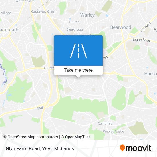 Glyn Farm Road map