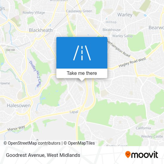 Goodrest Avenue map