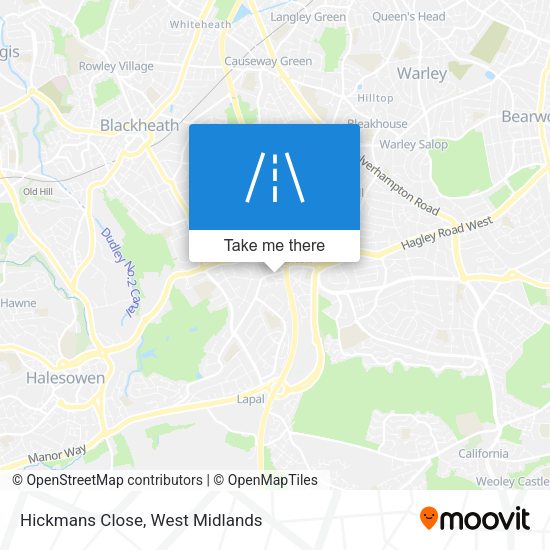 Hickmans Close map