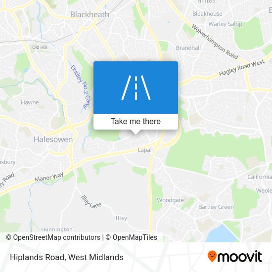 Hiplands Road map