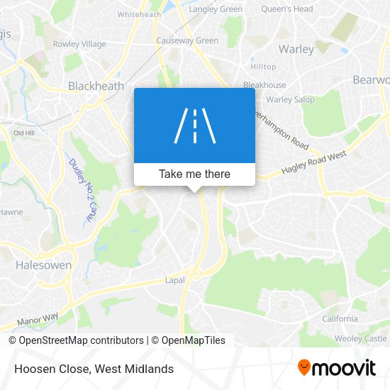Hoosen Close map