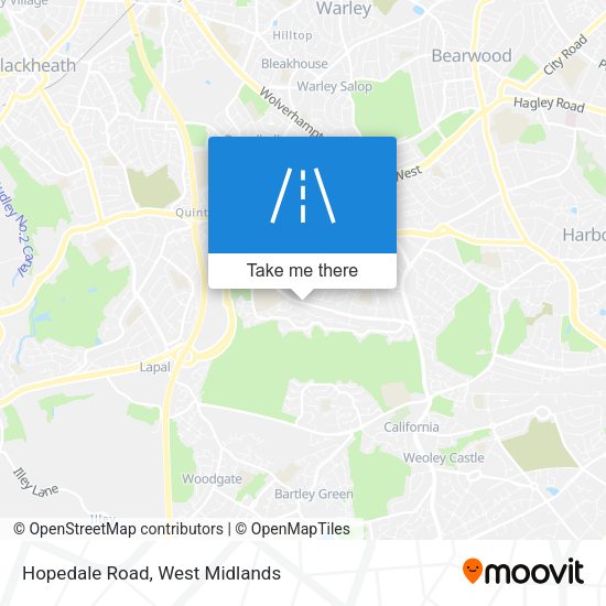 Hopedale Road map