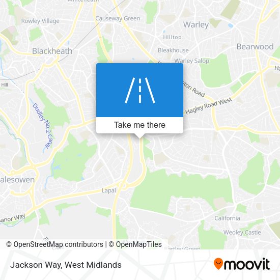 Jackson Way map