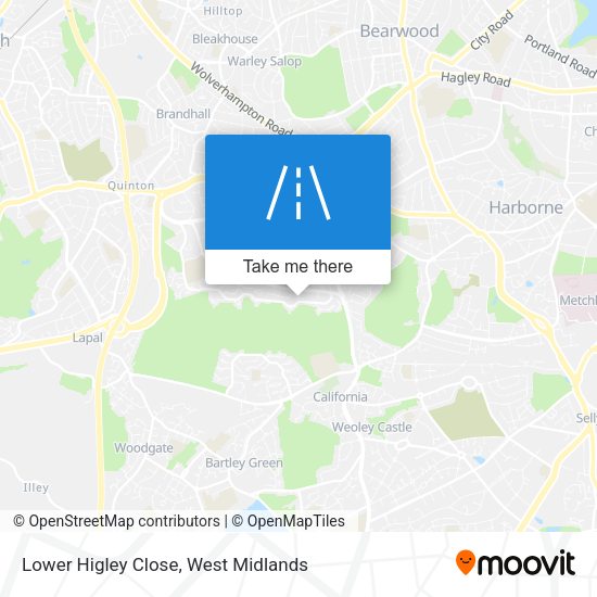 Lower Higley Close map