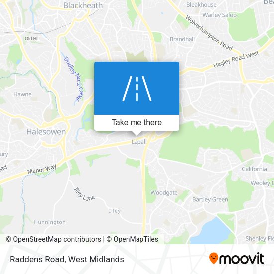 Raddens Road map