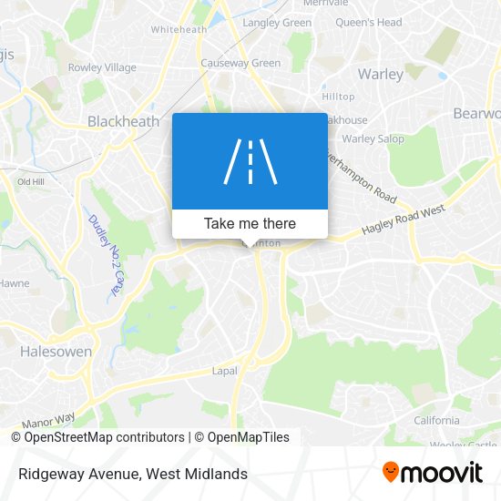 Ridgeway Avenue map