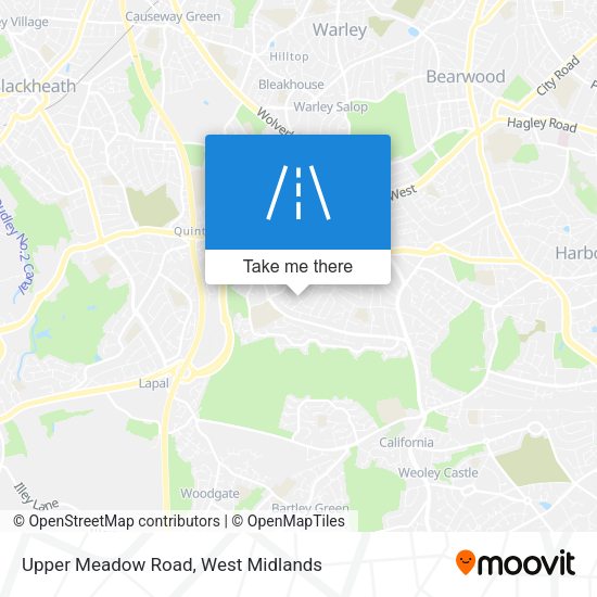 Upper Meadow Road map