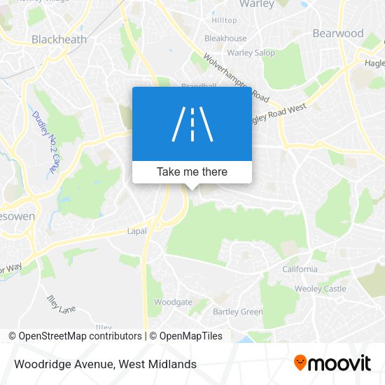 Woodridge Avenue map
