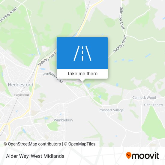 Alder Way map