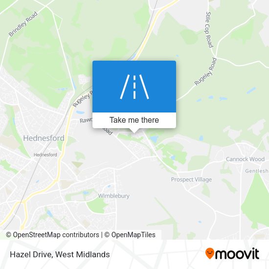 Hazel Drive map