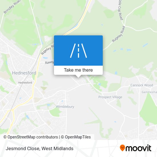 Jesmond Close map