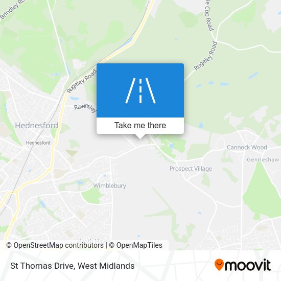St Thomas Drive map