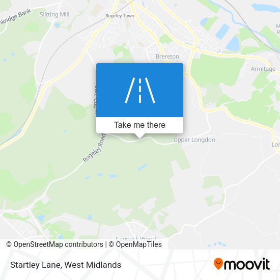 Startley Lane map