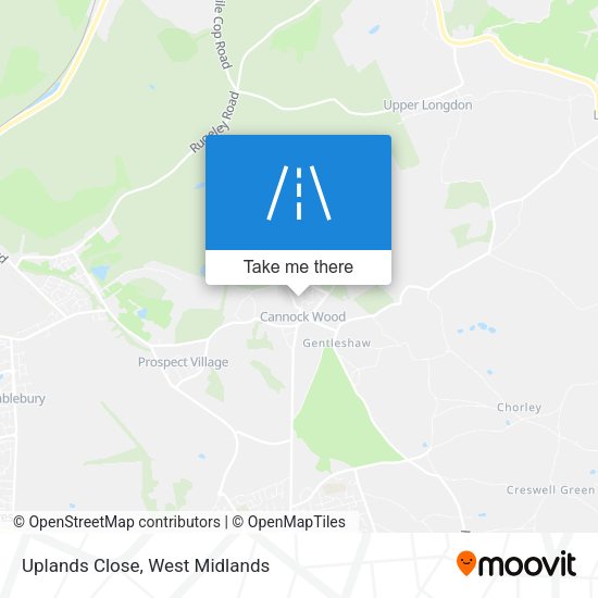 Uplands Close map