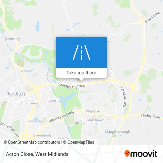 Acton Close map