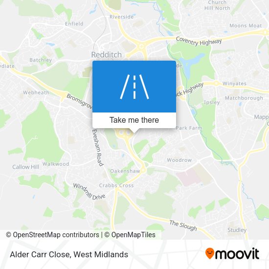 Alder Carr Close map