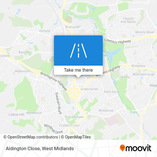 Aldington Close map