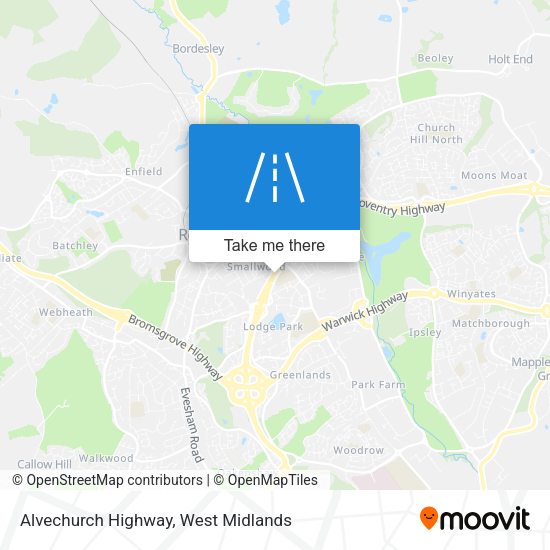 Alvechurch Highway map