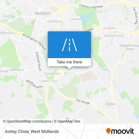 Astley Close map