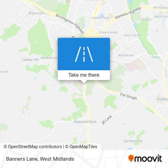 Banners Lane map