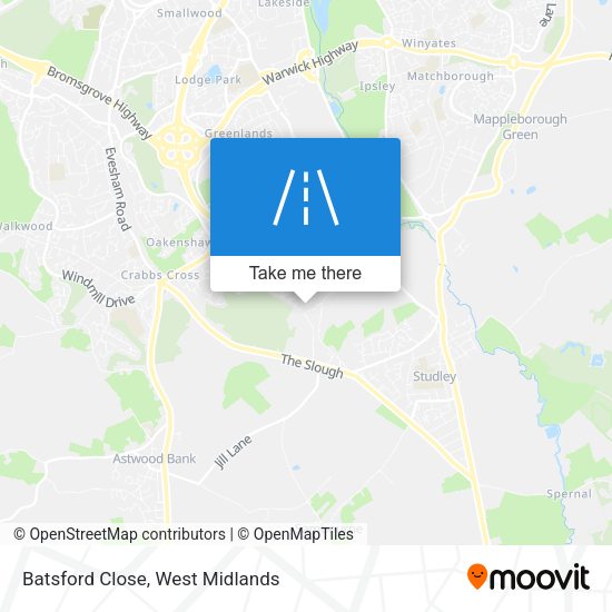 Batsford Close map