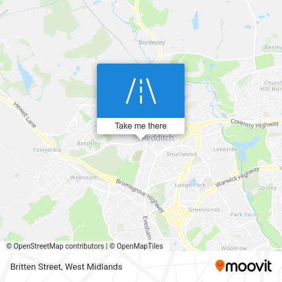 Britten Street map