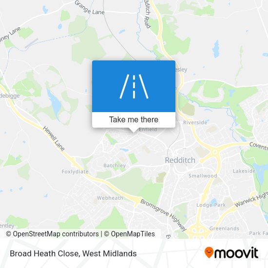Broad Heath Close map