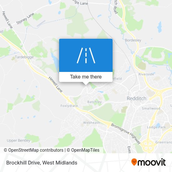 Brockhill Drive map