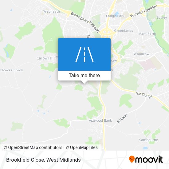 Brookfield Close map